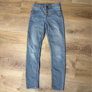 JUSTICE High Rise Stretch Legging in Blue size 10
